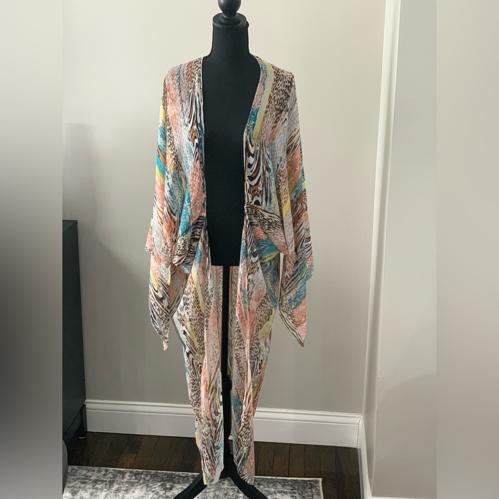 NWT Impressions Animal Print Swimsuit Cover